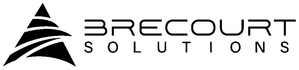 Brecourt Solutions logo horiz black font